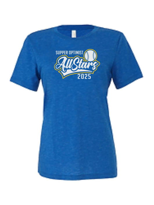 2025 SO TEAM ROSTER Logo- WOMEN'S triblend Relaxed Short Sleeve Tshirt