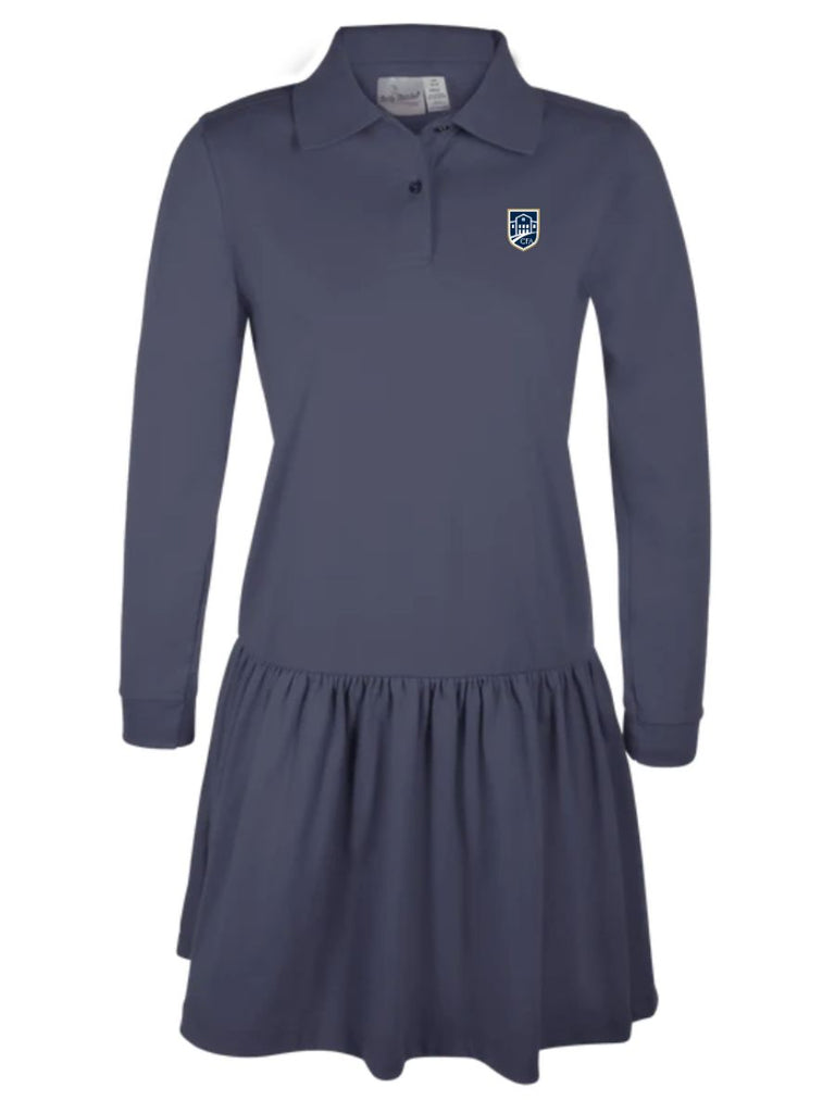 Long Sleeve Polo Dress  Custom Logoware & School Outfitters