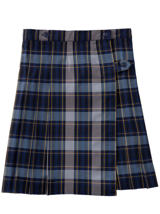 *Half Sizes Only* Plaid Wrap Skirt