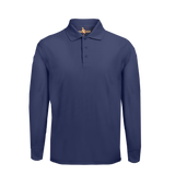 Unisex Long Sleeve Wicking Polo