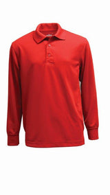 Unisex Long Sleeve Wicking Polo