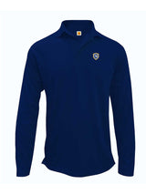 Unisex Long Sleeve Moisture Wicking Polo
