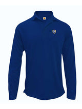Unisex Long Sleeve Moisture Wicking Polo