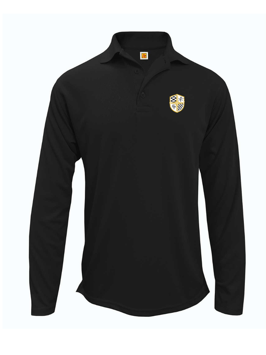 Unisex Long Sleeve Wicking Polo