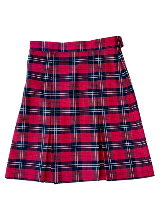 Plaid 2 Pleat Kick SkIrt