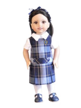 Plaid or Navy Doll Dress