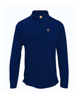 Unisex Long Sleeve Wicking Polo