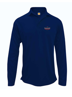 Unisex Long Sleeve Wicking Polo