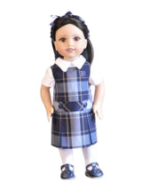 Plaid or Navy Doll Dress