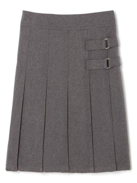 Double Buckle Gray Skirt
