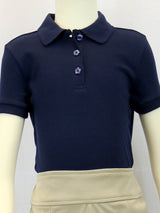 Girls Basic Navy Polo